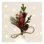 Pinecone, Berry and Twine Pick 20cm image number 1