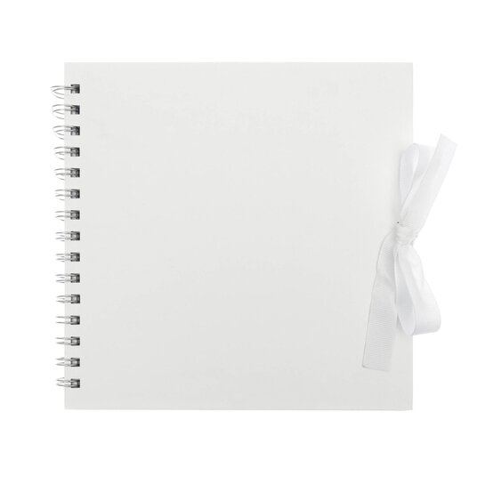 Spiral Bound White Scrapbook 12 x 12 Inches image number 1