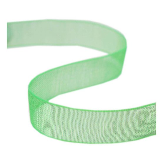 Australian Green Organdie Ribbon 9mm x 8m image number 1