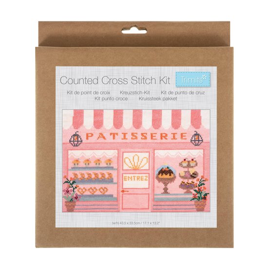 Trimits Large Patisserie Counted Cross Stitch Kit image number 1