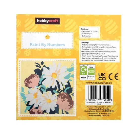 Floral Paint by Numbers Canvas image number 6