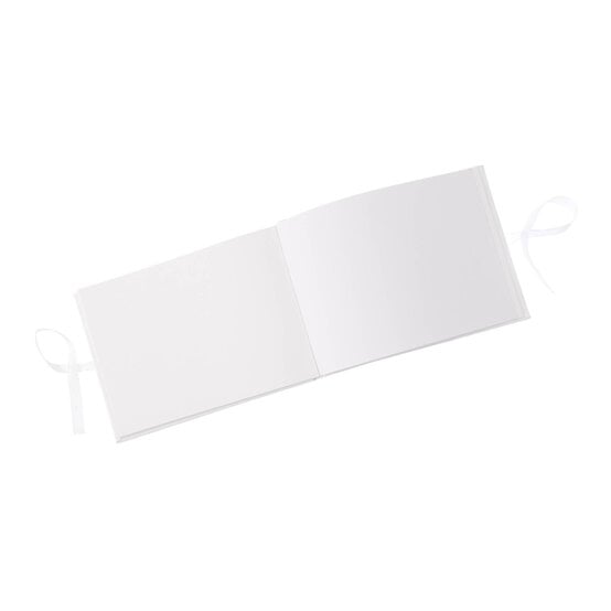 Create & Celebrate White Embossed Heart Guestbook image number 4