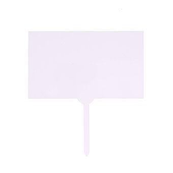 Clear Rectangle Acrylic Cake Topper 12cm x 19cm