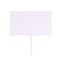 Clear Rectangle Acrylic Cake Topper 12cm x 19cm image number 1