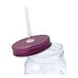Cherry Glass Drinking Jar with a Straw image number 3