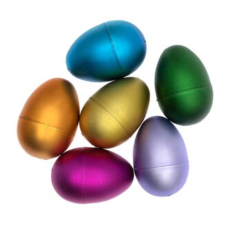 Metallic Fillable Eggs 6 Pack 
