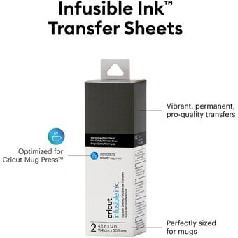 Cricut Infusible Ink Grey Mug Press Transfer Sheets 2 Pack image number 3