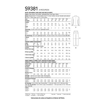 Simplicity Women's Jacket, Shirt and Trousers Sewing Pattern S9381 (AA 10-18)