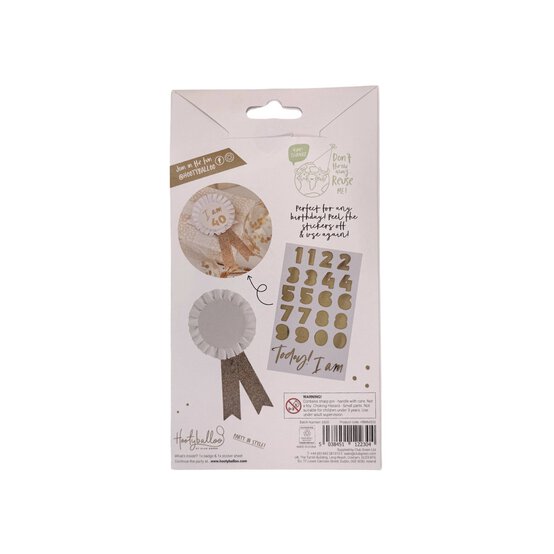 Gold Glitter Milestone Birthday Badge image number 4