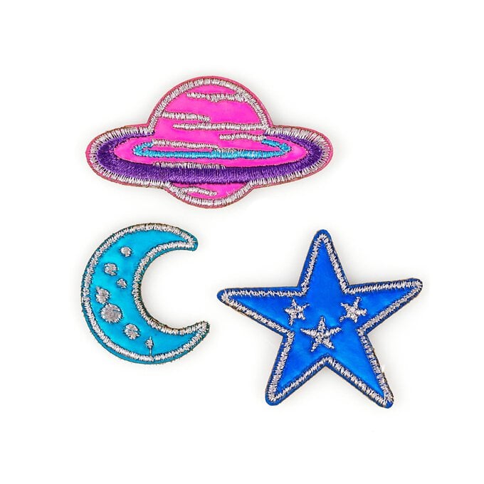 Starry Sky Iron-On Patches 3 Pack image number 1