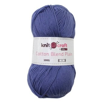 Knitcraft Denim Cotton Blend Plain DK Yarn 100g