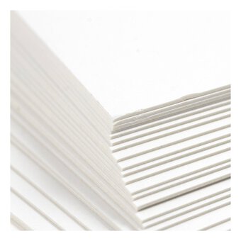 White Stamp Card A4 25 Pack