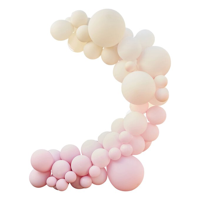 Ginger Ray Nude and Pink Balloon Arch Kit Hobbycraft