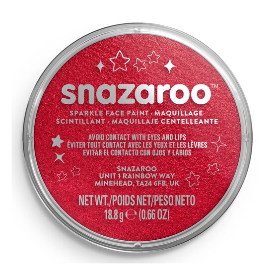 Snazaroo Red Sparkle Face Paint  image number 3