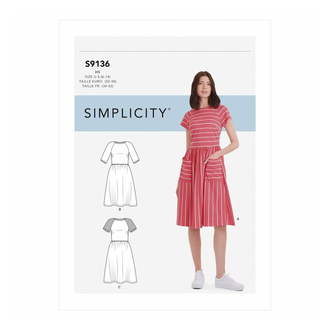 Simplicity Women’s Dress Sewing Pattern S9136 (16-24) image number 1