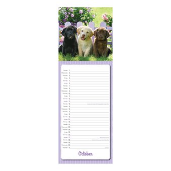 Puppies Slim Calendar 2024 image number 5