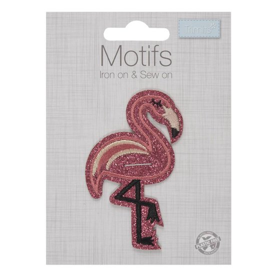 Trimits Flamingo Iron-On Patch image number 2