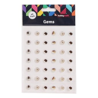 Shell Adhesive Gems 10mm 42 Pack image number 2