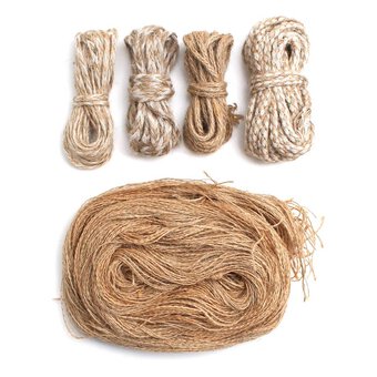 MOTYAWN Natural Jute Twine 2 Pack - 656 Feet of 3 ply Jute Rope to Use  Around The House and Garden, Best Crafting Twine String for Craft Projects