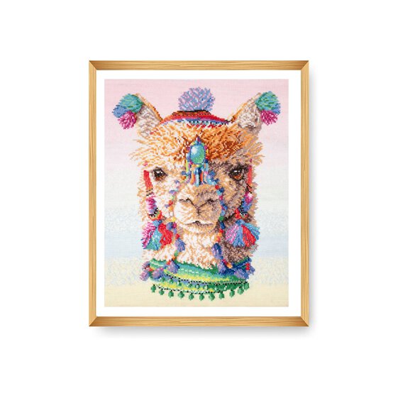 Trimits Alpaca Large Cross Stitch Kit 32cm x 40.5cm image number 2