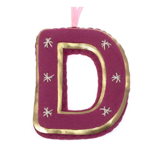 Hanging Felt Letter D Decoration image number 3