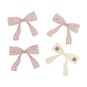 Striped Pink Bow Card Toppers 4 Pack image number 3