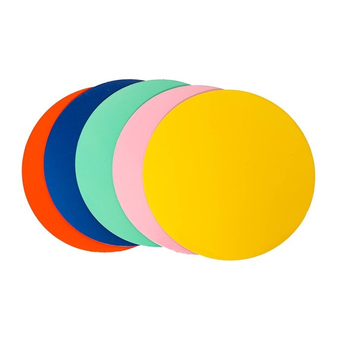 Bright Round Cake Boards 10 Inches 5 Pack image number 1