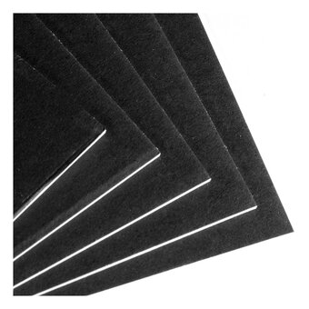 Daler-Rowney Graduate Black Cream Core Mountboard A3 8 Pack 