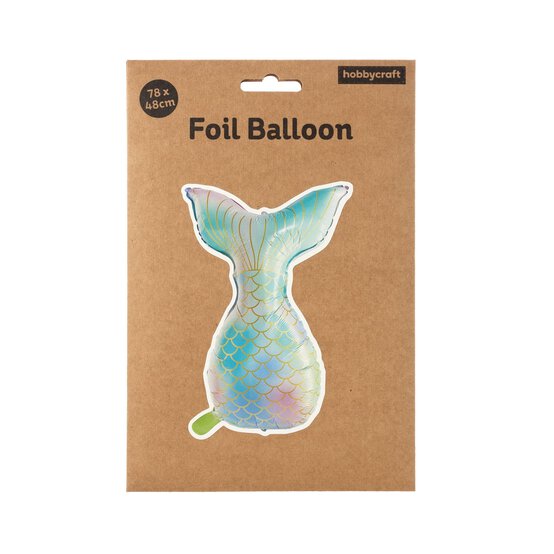 Large Mermaid Tail Foil Balloon image number 3