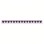 Purple Hearts Satin Ribbon 6mm x 4m image number 1