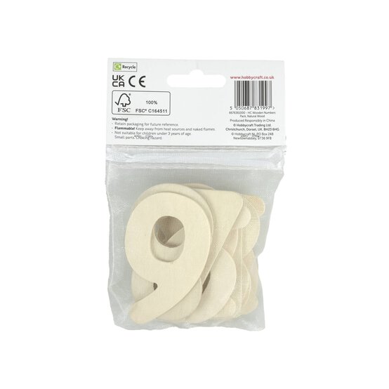 Wooden Numbers 10 Pack  image number 6