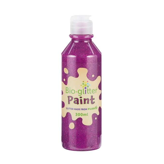 Purple BioGlitter Paint 300ml Hobbycraft