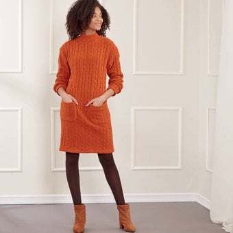 New Look Sweater Dress Sewing Pattern N6683 (4-16) image number 5