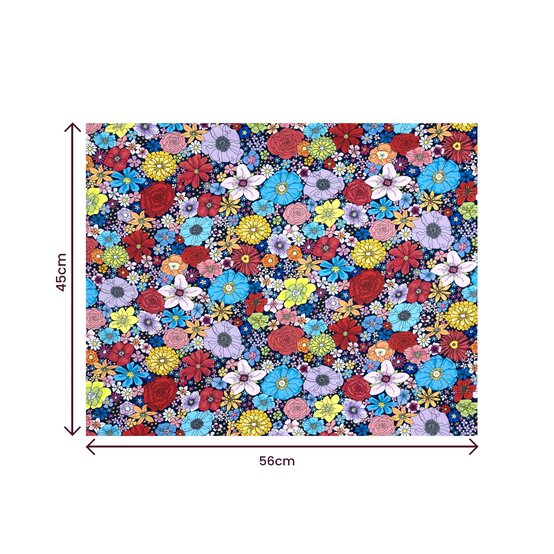 Blue Rainbow Garden Cotton Fat Quarters 4 Pack image number 6