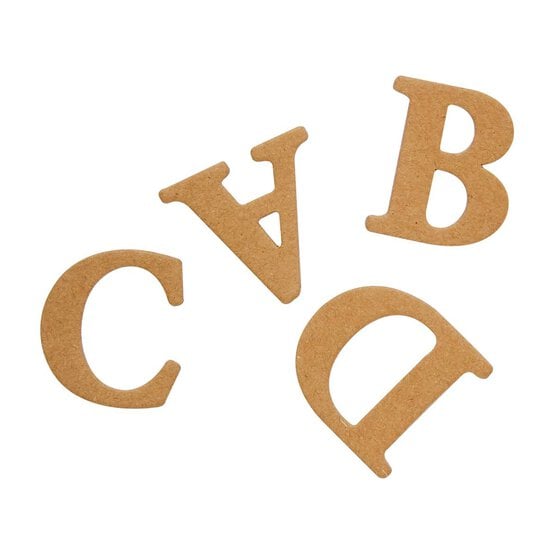 Papermania Chipboard Alphabet Stickers 52 Pieces image number 2
