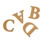 Papermania Chipboard Alphabet Stickers 52 Pieces image number 2