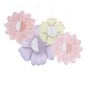Create & Celebrate Pastel Honeycomb Flower Decorations 4 Pack image number 2