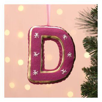Hanging Felt Letter D Decoration