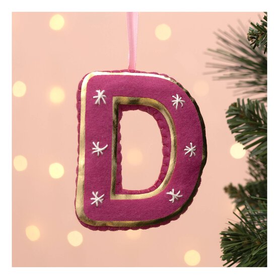 Hanging Felt Letter D Decoration image number 1