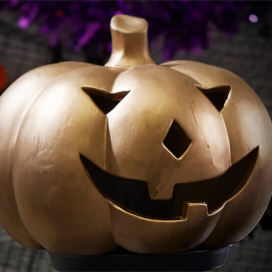 How to Make a Gold Ceramic Pumpkin image number 1