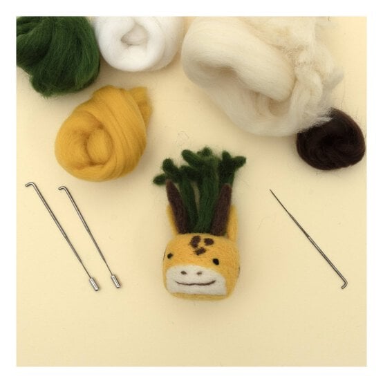 Giraffe Potted Plant Felting Kit image number 4