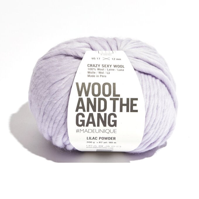 Wool and the Gang Lilac Powder Crazy Sexy Wool 200g image number 1