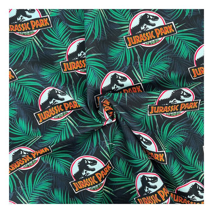 Jurassic Park Logo Cotton Fabric by the Metre image number 1