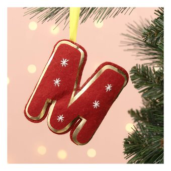 Hanging Felt Letter M Decoration