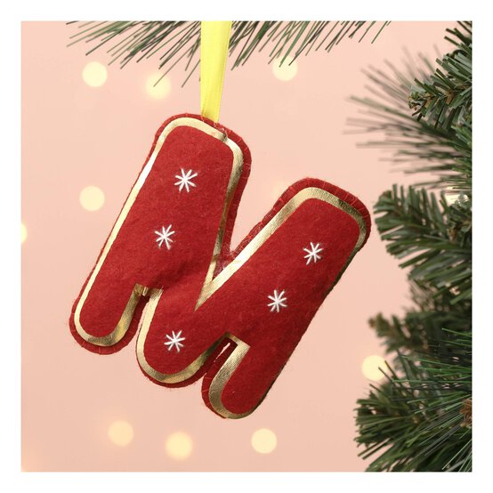 Hanging Felt Letter M Decoration image number 1