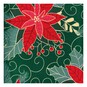 Green Poinsettia Cotton Fabric by the Metre image number 2
