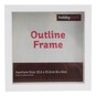 White Outline Frame 15cm x 15cm image number 1
