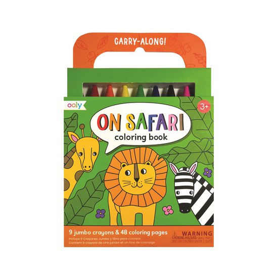 On Safari Colouring Book Kit image number 1