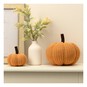 Orange Yarn Fabric Pumpkin 9cm  image number 2