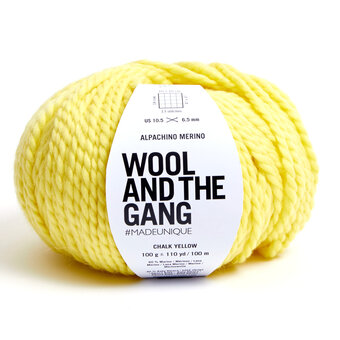 Wool and the Gang Chalk Yellow Alpachino Merino 100g